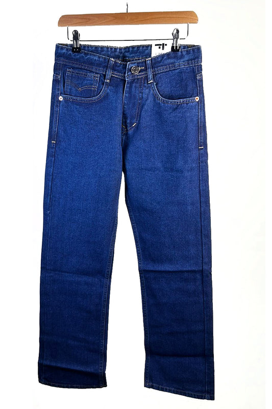 Fabure Men's Straight Stretch Jeans - Dark Blue Multiple Sizes