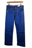 Fabure Men's Straight Stretch Jeans - Dark Blue Multiple Sizes