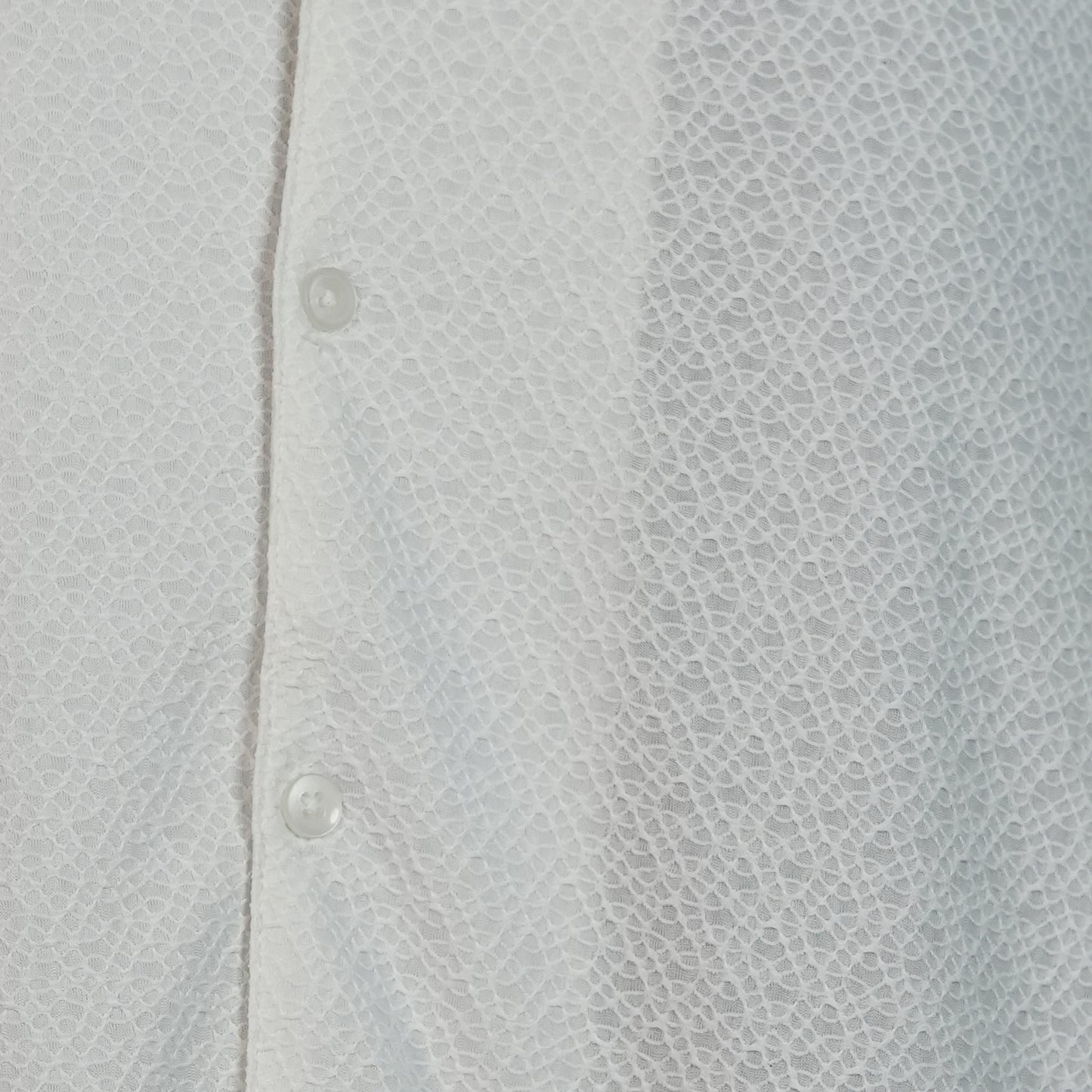 Textured White Casual Half Sleeve Shirt