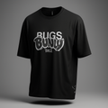 Black t-shirt with 'Bugs Bunny BN12' text on a gray background