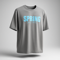 Gray t-shirt with 'SPRING' printed 