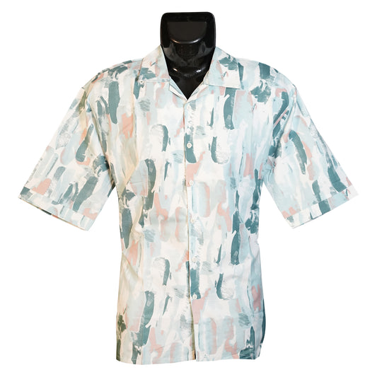 Fabure Short-sleeve shirt with abstract pattern 