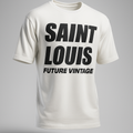 White t-shirt with 'SAINT LOUIS FUTURE VINTAGE' text