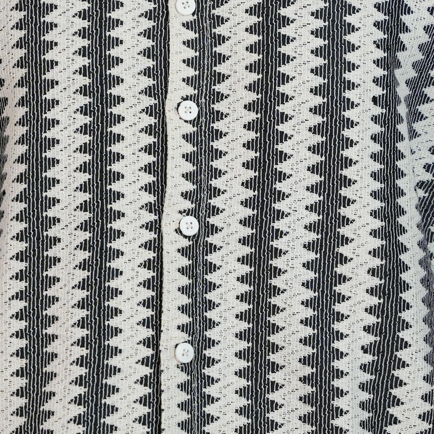 Zigzag Striped Casual Half Sleeve Shirt