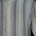 Striped Open-Weave Casual Shirt