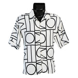 Fabure Black and white geometric patterned shirt 